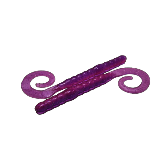 7" Curly Tail Worm - 10/Pack