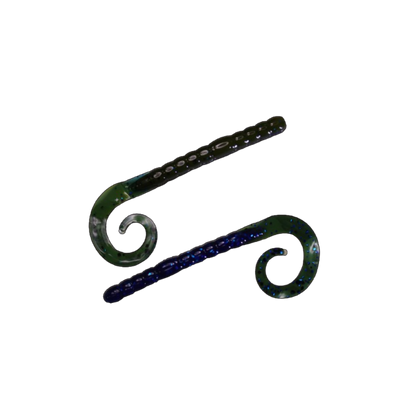 7" Curly Tail Worm - 10/Pack