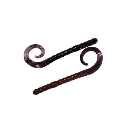 7" Curly Tail Worm - 10/Pack
