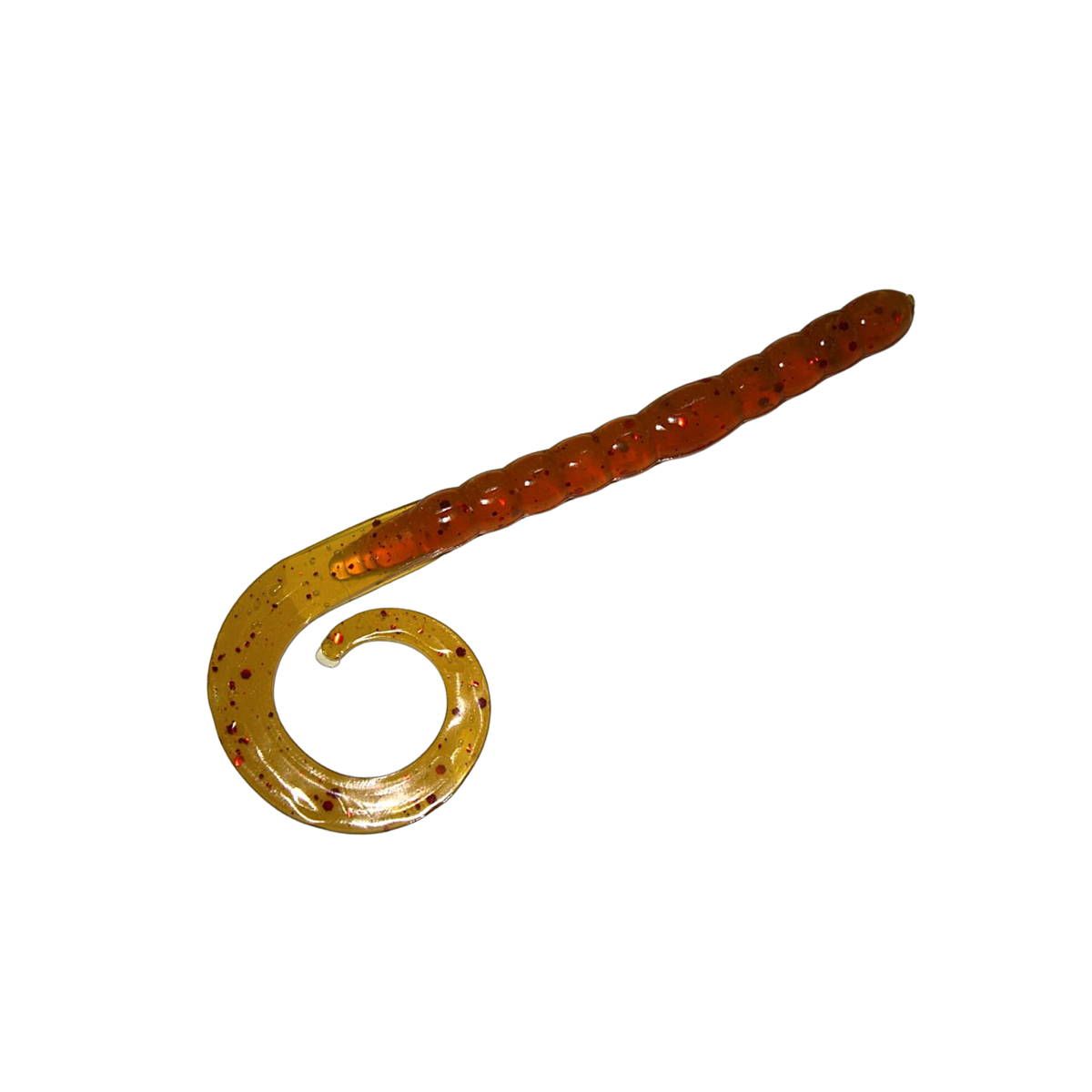 7" Curly Tail Worm - Apple Cider