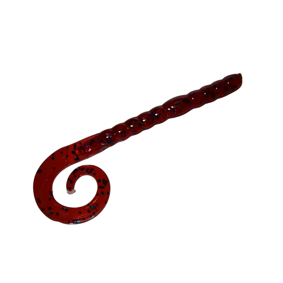 7" Curly Tail Worm - Plum Candy