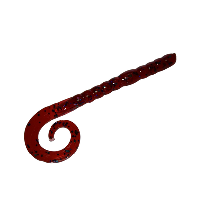 7" Curly Tail Worm - Plum Candy